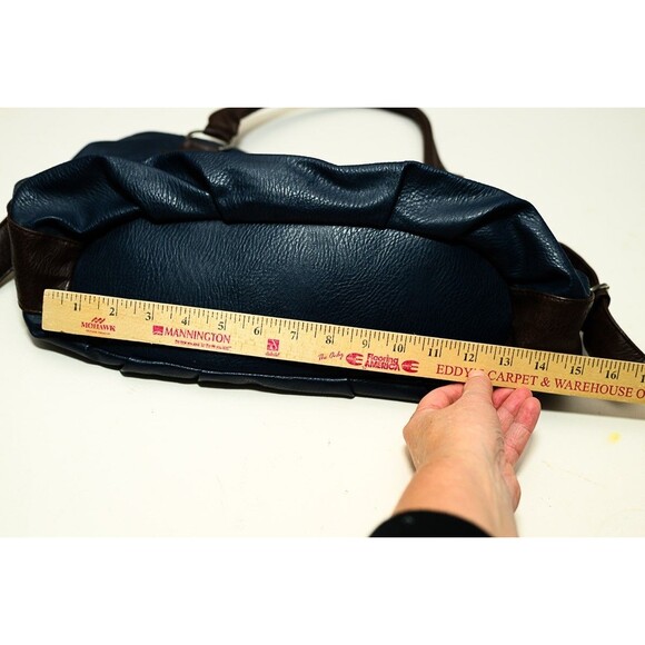 Handbag Blue purse pocket book shoulder - Picture 11 of 14